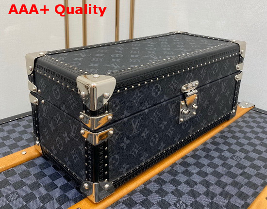 Louis Vuitton Accessories Box Monogram Eclipse Coated Canvas Red Microfiber Lining M44127 Replica