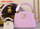 Louis Vuitton Adorable Edition of the Capucines Mini Handbag in Candy Pink Taurillon Leather Replica