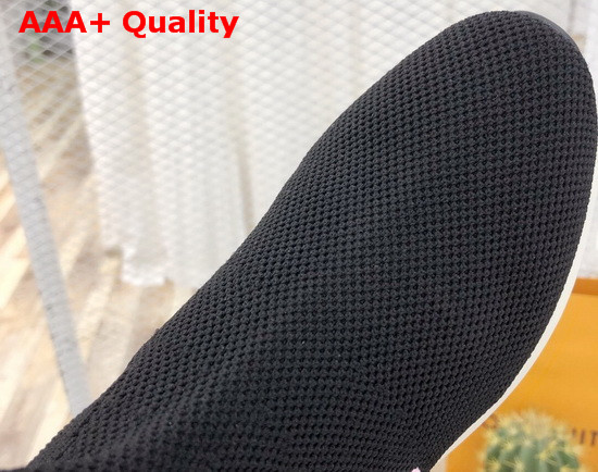 Louis Vuitton Aftergame Sneaker Boot in Black Technical Stretch Fabric 1A5C70 Replica