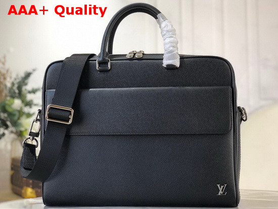 Louis Vuitton Alex Brieefcase in Black Embossed Taiga Leather M30440 Replica