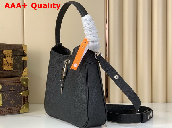 Louis Vuitton All Around PM Black Perforated Mahina Calfskin Leather M28306 Replica