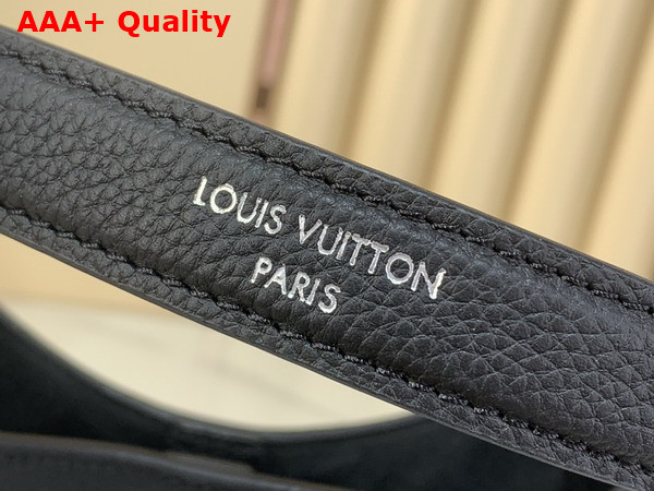 Louis Vuitton All Around PM Black Perforated Mahina Calfskin Leather M28306 Replica