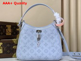 Louis Vuitton All Around PM Bleu Olympe Perforated Mahina Calfskin Leather with Embroidery M28779 Replica