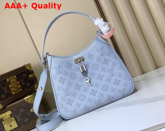 Louis Vuitton All Around PM Bleu Olympe Perforated Mahina Calfskin Leather with Embroidery M28779 Replica