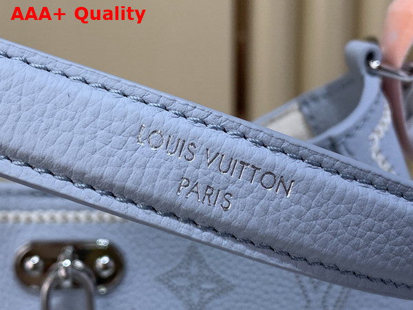 Louis Vuitton All Around PM Bleu Olympe Perforated Mahina Calfskin Leather with Embroidery M28779 Replica