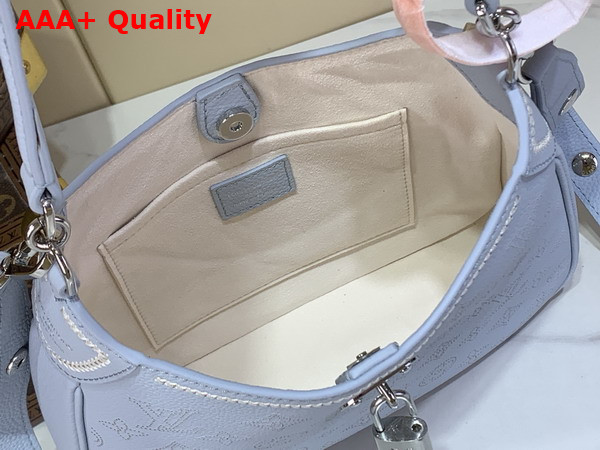 Louis Vuitton All Around PM Bleu Olympe Perforated Mahina Calfskin Leather with Embroidery M28779 Replica