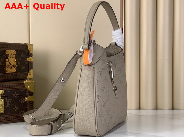 Louis Vuitton All Around PM Galet Grey Perforated Mahina Calfskin Leather M27336 Replica