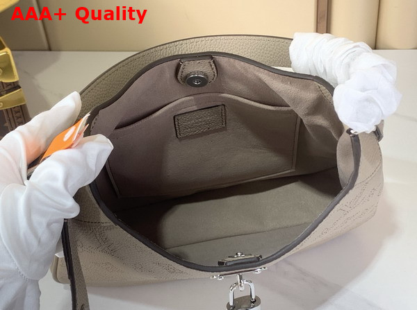 Louis Vuitton All Around PM Galet Grey Perforated Mahina Calfskin Leather M27336 Replica