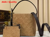 Louis Vuitton All in BB Beige Trench Embossed Calfskin Suede Leather M29834 Replica