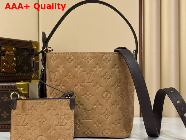Louis Vuitton All in BB Beige Trench Embossed Calfskin Suede Leather M29834 Replica