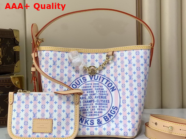 Louis Vuitton All in BB Mini Monogram Pattern for the LV Stamp Collection Blue Coated Canvas M29115 Replica