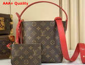 Louis Vuitton All in BB Monogram Sari Red Coated Canvas M28317 Replica