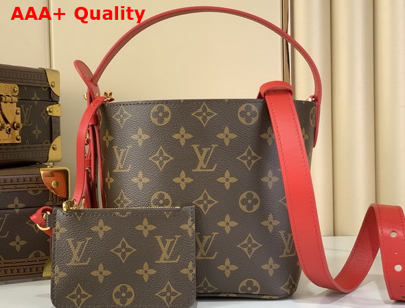 Louis Vuitton All in BB Monogram Sari Red Coated Canvas M28317 Replica