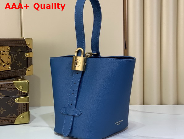 Louis Vuitton All in BB Prussian Blue Calf Leather M27370 Replica