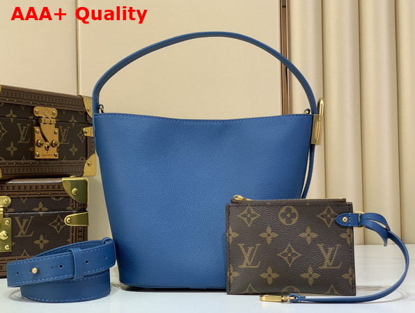 Louis Vuitton All in BB Prussian Blue Calf Leather M27370 Replica