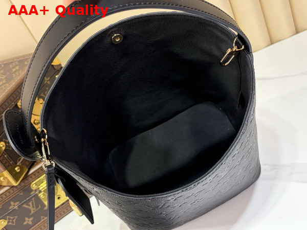Louis Vuitton All in MM Black Monogram Empreinte Leather M29090 Replica