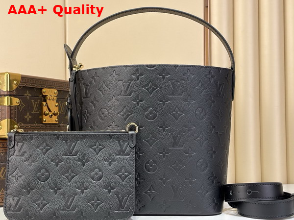 Louis Vuitton All in MM Black Monogram Empreinte Leather M29090 Replica