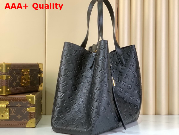 Louis Vuitton All in One MM Black Monogram Empreinte Leather M25860 Replica