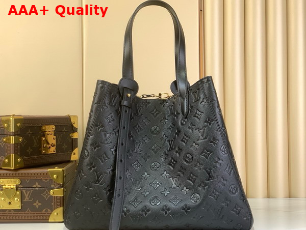 Louis Vuitton All in One MM Black Monogram Empreinte Leather M25860 Replica