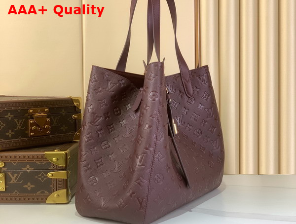 Louis Vuitton All in One MM Garnet Monogram Empreinte Leather M25888 Replica