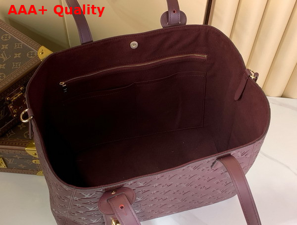 Louis Vuitton All in One MM Garnet Monogram Empreinte Leather M25888 Replica