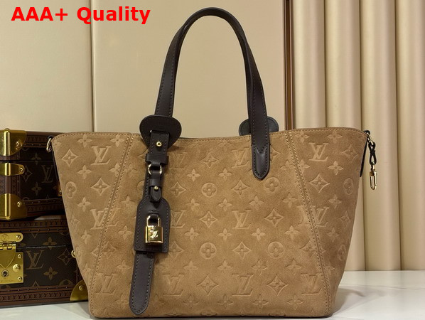 Louis Vuitton All in One PM Beige Trench Embossed Calfskin Suede Leather M29836 Replica