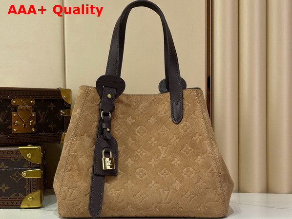 Louis Vuitton All in One PM Beige Trench Embossed Calfskin Suede Leather M29836 Replica