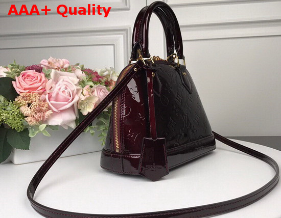 Louis Vuitton Alma BB Amarante Monogram Vernis Leather M91678 Replica