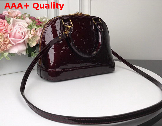 Louis Vuitton Alma BB Amarante Monogram Vernis Leather M91678 Replica