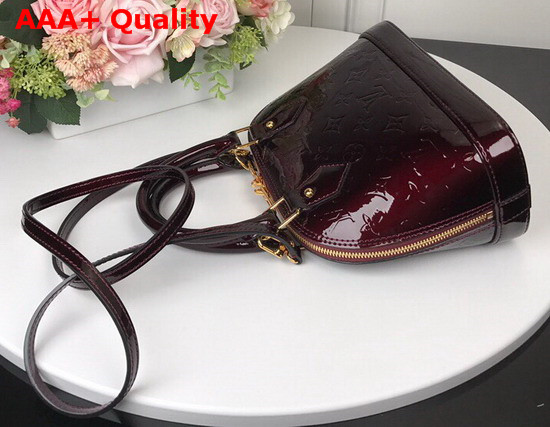 Louis Vuitton Alma BB Amarante Monogram Vernis Leather M91678 Replica