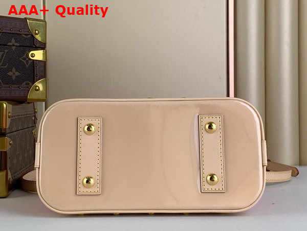 Louis Vuitton Alma BB Bag in Neon Pink Monogram Vernis Leather with Natural Cowhide Leather Trim M90611 Replica