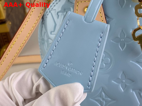 Louis Vuitton Alma BB Bag in Sky Monogram Vernis Leather with Natural Cowhide Leather Trim M24062 Replica