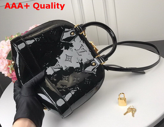 Louis Vuitton Alma BB Black Monogram Vernis Leather Replica