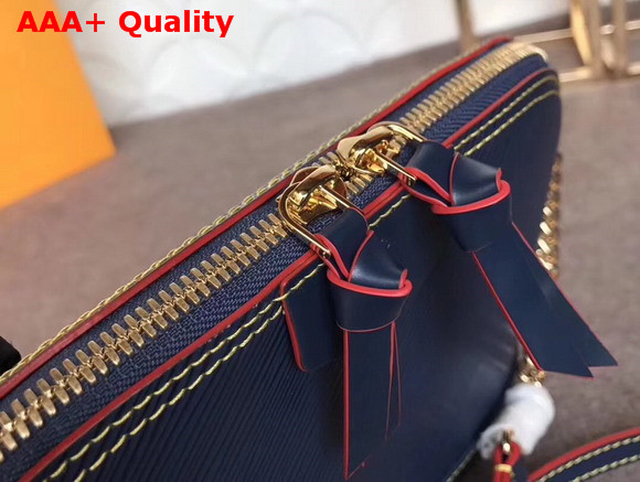 Louis Vuitton Alma BB Blue Epi Grained Cowhide Leather Replica