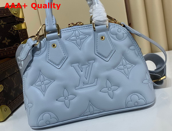 Louis Vuitton Alma BB Bubblegram Leather Bleu Glacier M59822 Replica