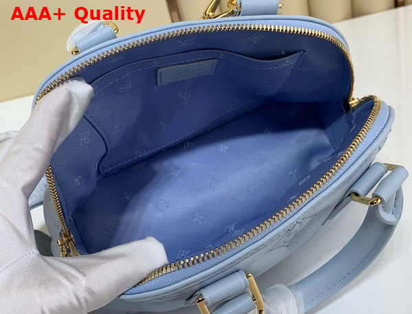 Louis Vuitton Alma BB Bubblegram Leather Bleu Glacier M59822 Replica