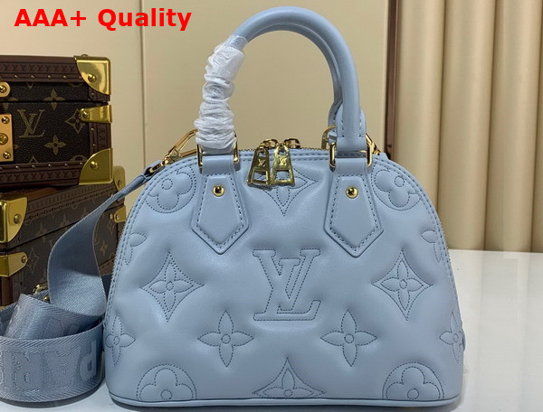 Louis Vuitton Alma BB Bubblegram Leather Bleu Glacier M59822 Replica