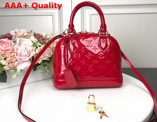 Louis Vuitton Alma BB Cherry Monogram Vernis Leather M90174 Replica