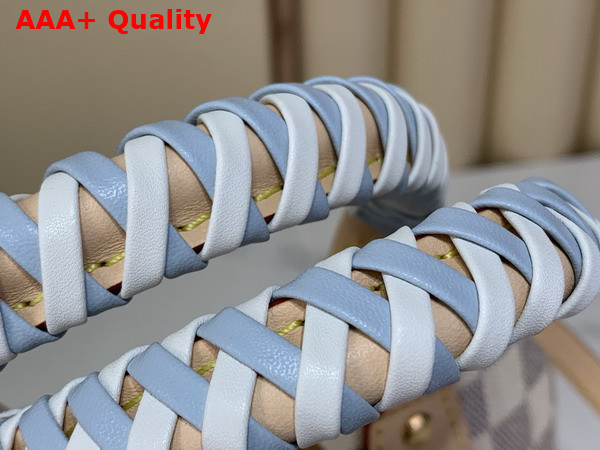Louis Vuitton Alma BB Damier Azur Canvas with Braided Handle N40902 Replica