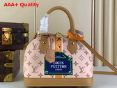 Louis Vuitton Alma BB Handbag Beige Ocher Monopaname Coated Canvas M23502 Replica