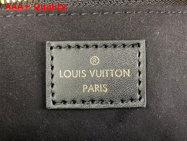 Louis Vuitton Alma BB Handbag in Black Calfskin Perforated with Iconic Monogram Motifs Replica