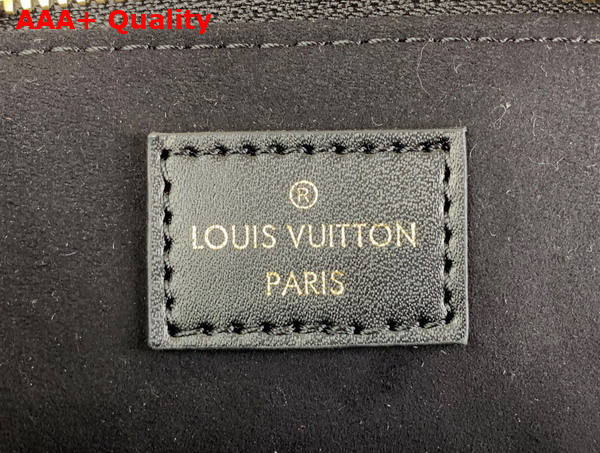 Louis Vuitton Alma BB Handbag in Black Calfskin Perforated with Iconic Monogram Motifs Replica