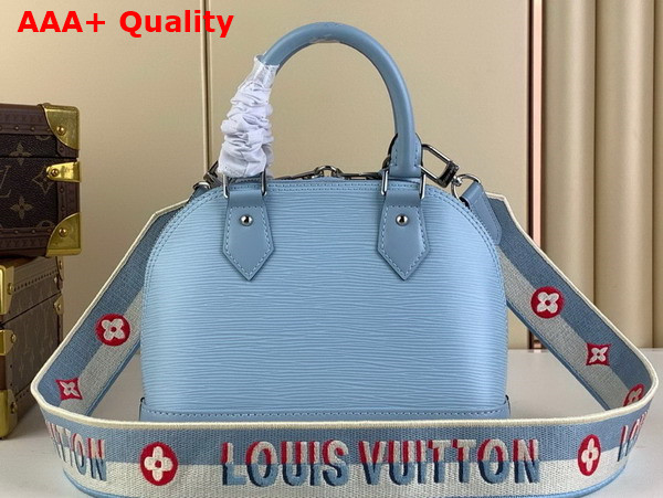 Louis Vuitton Alma BB Handbag in Bleu Nuage Epi Grained Cowhide Leather M22357 Replica