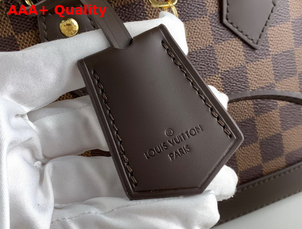 Louis Vuitton Alma BB Handbag in Damier Ebene Coated Canvas with Braided Toron Handles N40447 Replica