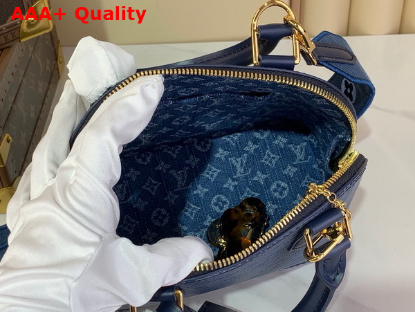Louis Vuitton Alma BB Handbag in Denim Blue Epi Leather M14853 Replica