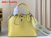 Louis Vuitton Alma BB Handbag in Jaune Plume Yellow Epi Grained Cowhide Leather M22213 Replica