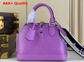 Louis Vuitton Alma BB Handbag in Lilas Epi Grained Cowhide Leather M22642 Replica