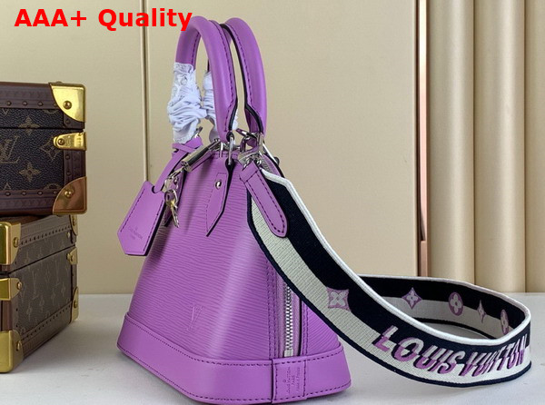 Louis Vuitton Alma BB Handbag in Lilas Epi Grained Cowhide Leather M22642 Replica