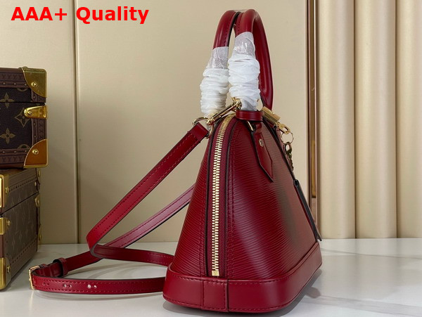 Louis Vuitton Alma BB Handbag in Monogram Rouge Epi Leather M25562 Replica