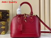 Louis Vuitton Alma BB Handbag in Monogram Rouge Epi Leather M25562 Replica